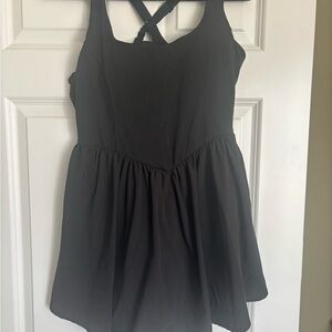 Black Athletic Tennis Dress